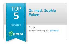 Jameda TOP 5 Dr. Sophie Eckert